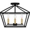 Quoizel Concho Bay Semi Flush 4 Lights Matte Black COB1716MBK - alternate 6